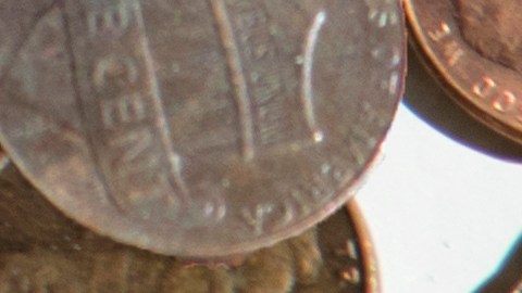 Lupa moneda de centavo