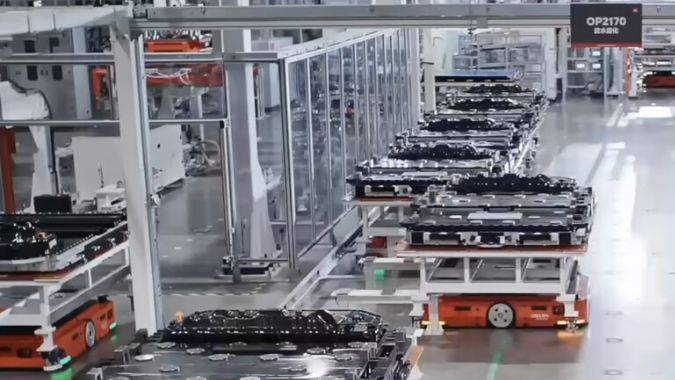 Una de las impresionantes fábricas de Xiaomi