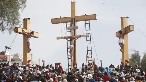 Viacrucis en Iztapalapa.