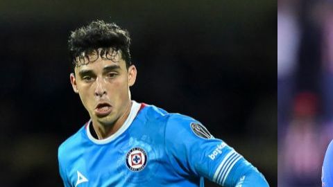 Ciudad de México, 11 de enero de 2025. Lorenzo Faravelli durante el partido correspondiente a la jornada 1 del torneo Clausura 2025 de la Liga BBVA MX, entre la Máquina Celeste del Cruz Azul y los Rojinegros del Atlas, realizado en el estadio Olímpico Universitario. Foto: Imago7/ Etzel Espinosa