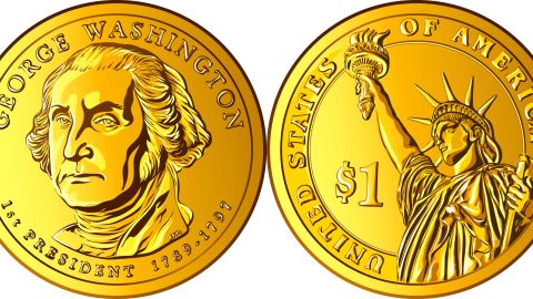 Moneda de $1 Washington de 2007