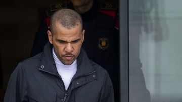 Brazilian soccer star Dani Alves leaves Brians 2 penitentiary center in Sant Esteve Sesrovires, near Barcelona, northeast, Spain, Monday, March 25, 2024. A Spanish court says Dani Alaves has deposited a bail of one million euros required for his release from prison and will also have to hand over his passports while appealing a rape conviction in Barcelona. (AP Photo/Emilio Morenatti)