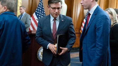 El presidente de la Cámara de Representantes, Mike Johnson.