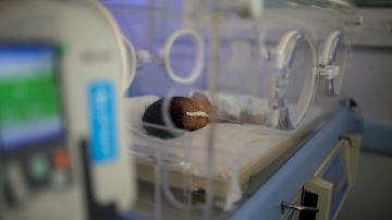 A malnourished newborn baby lies in an incubator at Al-Sabeen hospital in Sanaa, Yemen, Saturday, Nov. 23, 2019. Fighting in Yemen has killed thousands of civilians and created the world's worst humanitarian crisis, leaving millions suffering from food and medical care shortages and pushing the country to the brink of famine. (AP Photo/Hani Mohammed)