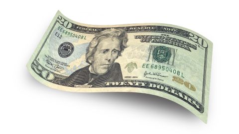 Billete de $20 dólares