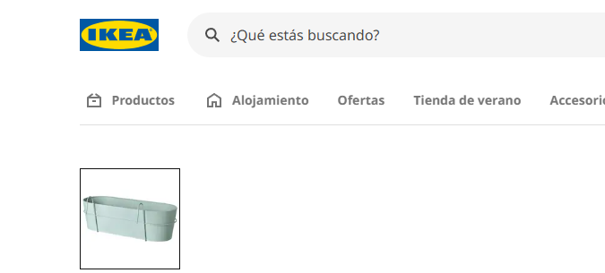 La maceta es ideal para colgar tus plantas favoritas. Foto: Captura sitio web IKEA.