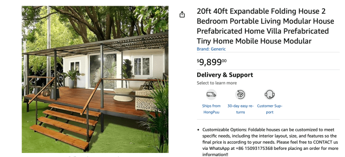 Esta casa de Amazon es perfecta para familias pequeñas.