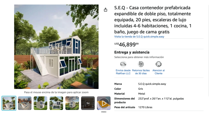 Esta casa prefabricada cuenta con características especiales para albergar a una familia.