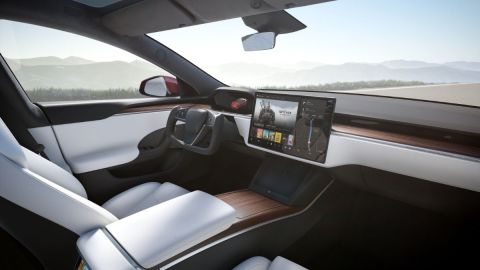 El interior del Tesla Model S