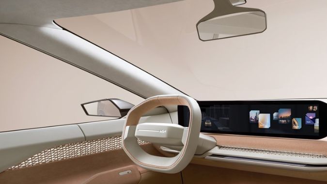 El llamativo interior del Kia EV4