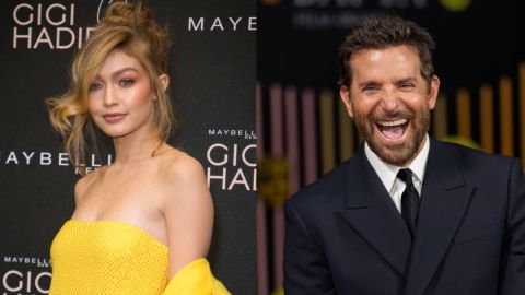 Izquierda: La modelo Gigi Hadid posa para los fotógrafos a su llegada a la fiesta Gigi Maybelline en Londres, el martes 7 de noviembre de 2017. (Foto de Vianney Le Caer/Invision/AP). Derecha: Bradley Cooper posa para los fotógrafos a su llegada a la 77ª edición de los Premios de Cine de la Academia Británica, BAFTA, en Londres, el domingo 18 de febrero de 2024. (Foto de Vianney Le Caer/Invision/AP).