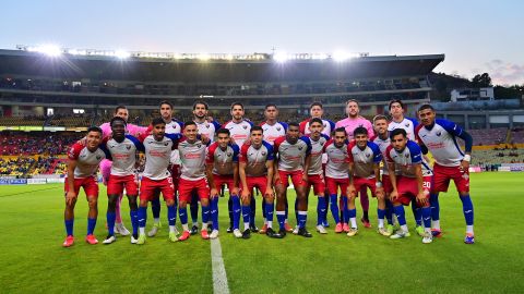 Morelia, Michoacán, 23 de abril de 2025. Foto de equipo de Atlante FC, durante el partido correspondiente a la ida de los Cuartos de Final torneo Clausura 2025 de la Liga BBVA Expansión MX, entre el Atlético Morelia y los Potros de Hierro del Atlante FC, realizado en el estadio Morelos. Foto: Imago7/ Carlos Cuin
