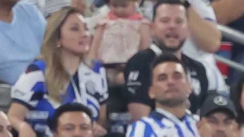 Guadalupe, Nuevo León, 7 de mayo de 2025. , durante el partido correspondiente a la ida de los Cuartos de Final del torneo Clausura 2025 de la Liga BBVA MX, entre los Rayados del Monterrey y los Diablos Rojos del Toluca, realizado en el estadio BBVA. Foto: Imago7/