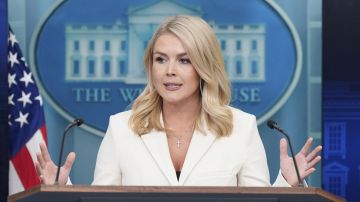 Karoline Leavitt, actual secretaria de prensa de la Casa Blanca