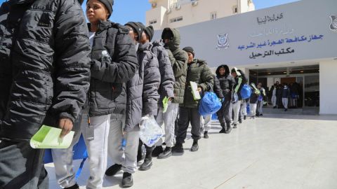 Inmigrantes en Libia