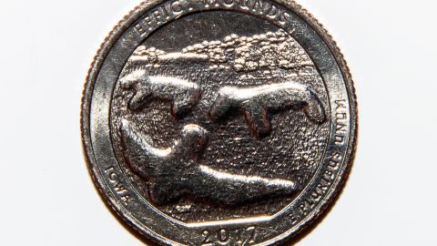 Moneda de 25 centavos de Iowa de 2017