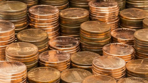Moneda de un centavo en extinción