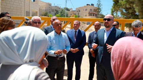 A la visita en Yenín acudieron unas 30 personas y estaban invitados los países que tienen representación diplomática en los territorios palestinos.