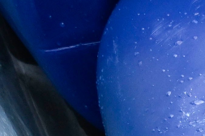 Life jackets and personal items are seen in a boat that capsized Monday, May 5, 2025, at Torrey Pines State beach in San Diego. (AP Photo/Denis Poroy)