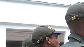 Policías colombianos