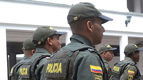 Policías colombianos