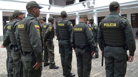 Policías colombianos