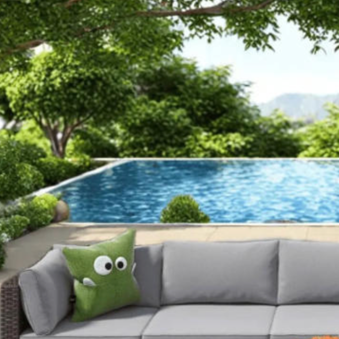 Este juego es ideal para todo tipo de espacios exteriores.