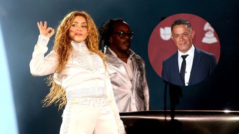 Shakira ofrece el primero de dos shows de su gira "Las Mujeres Ya No Lloran World Tour" en el Campo de Polo de Palermo, en la capital argentina, ante cerca de 50 mil asistentes. La colombiana no dejó de hacer la señal de la paz y resaltó la unión que siempre ha tenido con sus fans albicelestes: "Ustedes recuerdan mis lazos con este país", dijo refiriéndose quizá a Antonio de la Rúa, con un guiño en el ojo/Buenos Aires, 7 de marzo 2025.. Alejandro Sanz en la alfombra de la 25 edición de los Latin Grammys en el Miami Beach Convention Center/Miami, 14 de noviembre 2024.