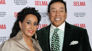 Frances Glandney, left, and Smokey Robinson arrive at Selma And The Legends That Paved The Way Gala on Saturday, Dec. 06, 2014, in Goleta, Calif. (Photo by Richard Shotwell/Invision/AP)