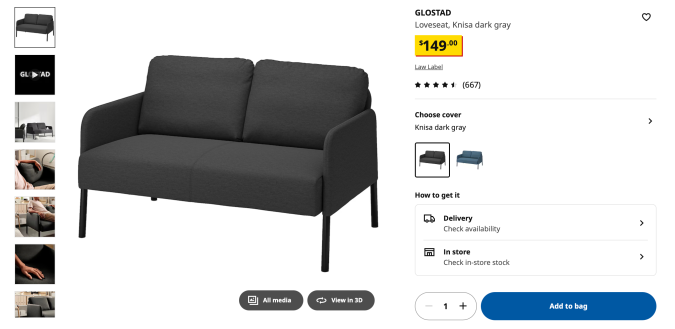 Este sofá cuenta con un diseño liviano y sencillo para acomodarse en cualquier sitio.