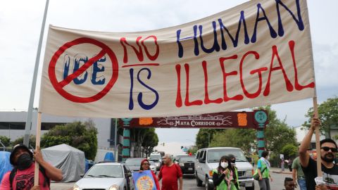 Organizaciones en el sur de California  protestas contra las redadas de ICE.