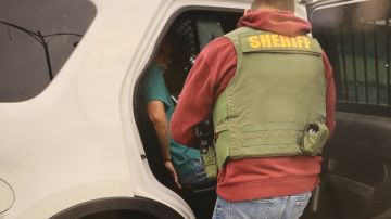 Momento de un arresto de uno de los 265 detenidos.