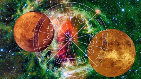 Venus y Marte forman un trígono que afecta a los signos del zodiaco.
