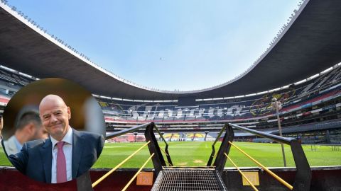 Inglewood, California, Estados Unidos, 16 de julio de 2023. Gianni Infantino, presidente de la CONCACAF, durante el partido de la Final de la Copa Oro de la CONCACAF 2023, entre la Selección Nacional de México y la selección de Panamá, celebrado en el SoFi Stadium. Foto: Imago7/ Eliud Gil Samaniego