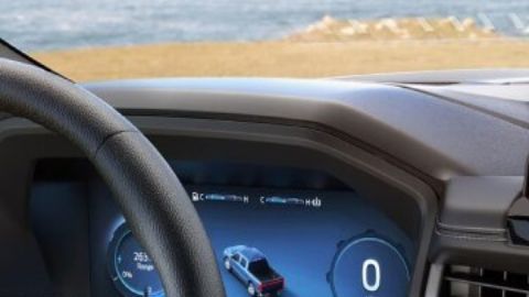 El interior de la F-150 Lightning 2024