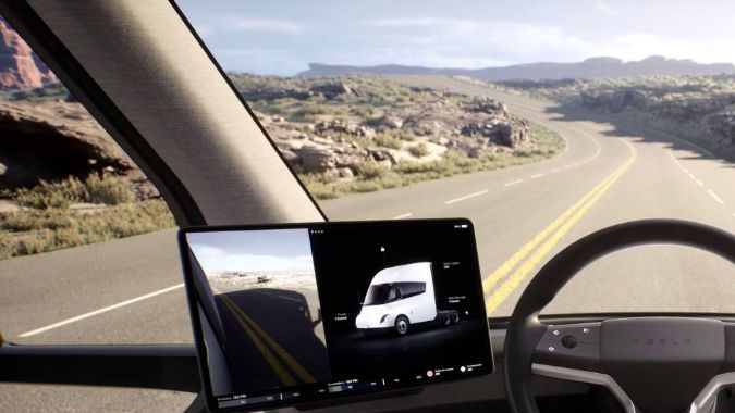 El interior del Tesla Semi
