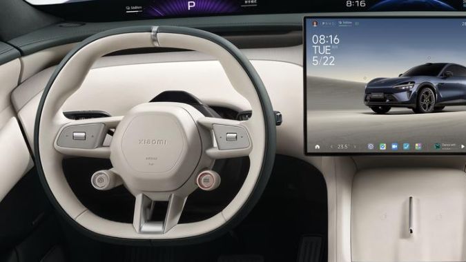 El interior del Xiaomi YU7 no se queda atrás