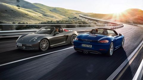 El muy atractivo Porsche Boxster