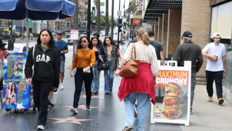 El bulevar Hollywood es uno de los más visitados por los turistas en LA.