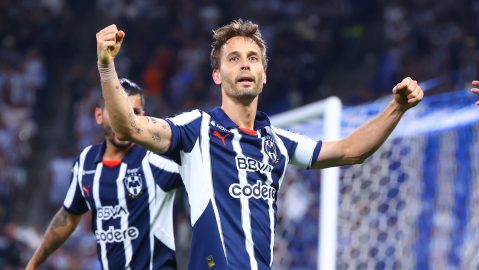 Guadalupe, Nuevo León, 7 de mayo de 2025. , durante el partido correspondiente a la ida de los Cuartos de Final del torneo Clausura 2025 de la Liga BBVA MX, entre los Rayados del Monterrey y los Diablos Rojos del Toluca, realizado en el estadio BBVA. Foto: Imago7/David Arzamendi