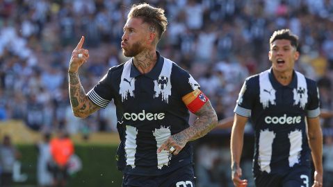 Sergio Ramos celebra el gol que le marcó al inter de Milán.