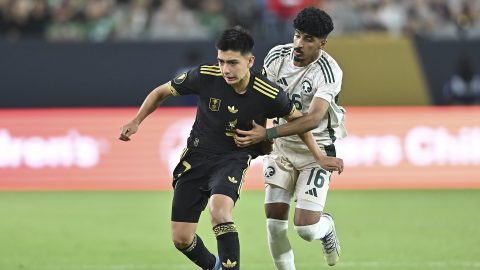 Glendale, Arizona, Estados Unidos, 28 de junio de 2025. , durante el partido correspondiente a los Cuartos de Final de la Copa Oro de la CONCACAF 2025, entre la Selección Nacional de México y la Selección de Arabia Saudita, celebrado en el State Farm Stadium. Foto: Imago7/ Etzel Espinosa