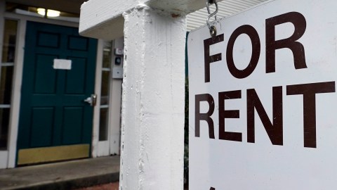 FILE - In this Jan. 27, 2021, file photo, a For Rent sign is posted in Sacramento, Calif. Hundreds of thousands of California renters facing eviction next week could get another three months of protection under a bill top legislative leaders endorsed on Thursday, March 24, 2022. (AP Photo/Rich Pedroncelli, File)