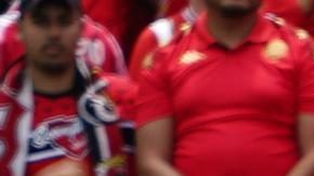PHILADELPHIA (United States), 18/06/2025.- Jeremy Doku of Manchester City (C) celebrates after scoring the 2-0 goal during the FIFA Club World Cup 2025 soccer match between Manchester City and Wydad AC in Philadelphia, Pennsylvania, USA, 18 June 2025. (Mundial de Fútbol, Filadelfia) EFE/EPA/WILL OLIVER