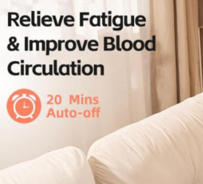 Este masajeador es ideal para personas que pasan mucho tiempo de pie o sentadas.