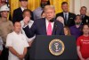 Trump realizó un evento en la Casa Blanca para promover el "Big, Beautiful Bill" que está en problemas en el Senado.