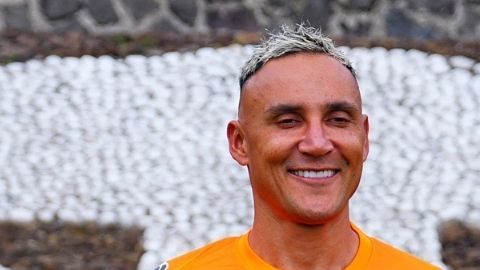 Ciudad de México, 24 de julio de 2025. Keylor Navas, durante su presentación como nuevo refuerzo de los Pumas de la UNAM para el torneo Apertura 2025 de la Liga BBVA MX, realizada en Cantera. Foto: Imago7/ Manlio Contreras