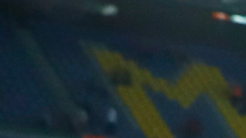 The corner flag with the Barcelona's logo is seen before the Spanish La Liga soccer match between FC Barcelona and Villareal at Camp Nou stadium in Barcelona, Spain, Thursday, Oct. 20, 2022. (AP Photo/Joan Monfort)