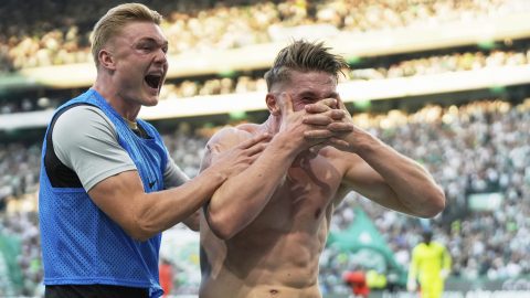 Viktor Gyokeres y su icónica celebración.