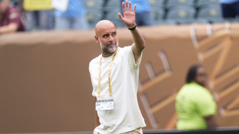 Pep Guardiola durante un partido del Mundial de Clubes.